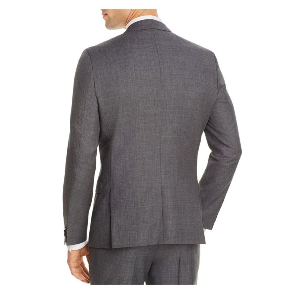 HUGO BOSS Mens Arti Sharkskin Gray Extra Slim Fit Suit Separate Blazer 48R - Picture 2 of 3
